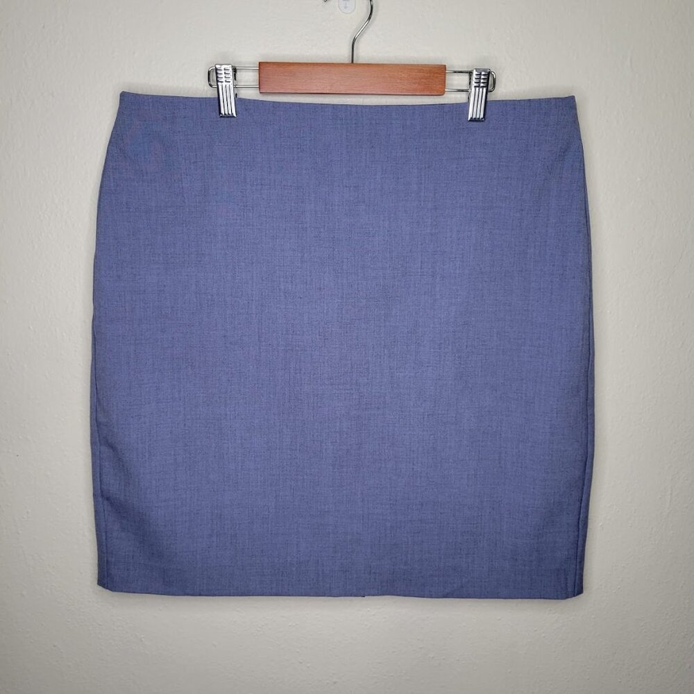 Banana Republic Chambray Blue Pencil Skirt Size 14